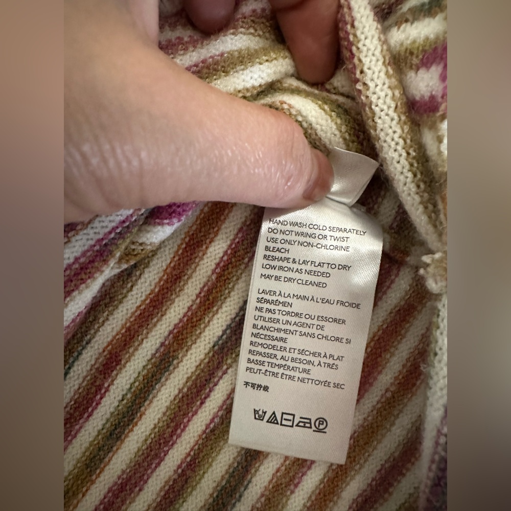 Anthropologie striped Tunic with Relaxed Oversized Fit long sleeve size M - Picture 8 of 10